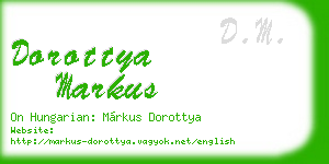 dorottya markus business card